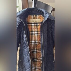 Burberry Beige and Black Quilted Jacket